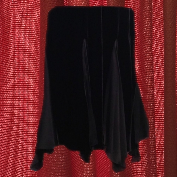 Black Velvet skirt LAUREN Ralph Lauren size L - Picture 3 of 5